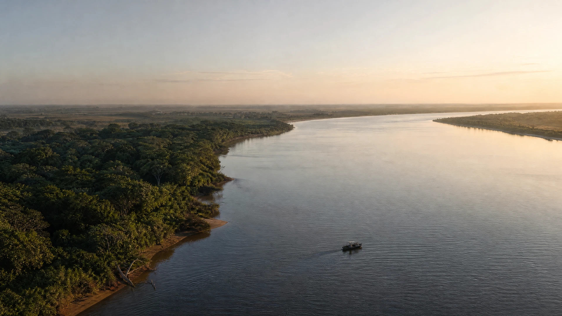 O rio Paraguai e as regiões do país